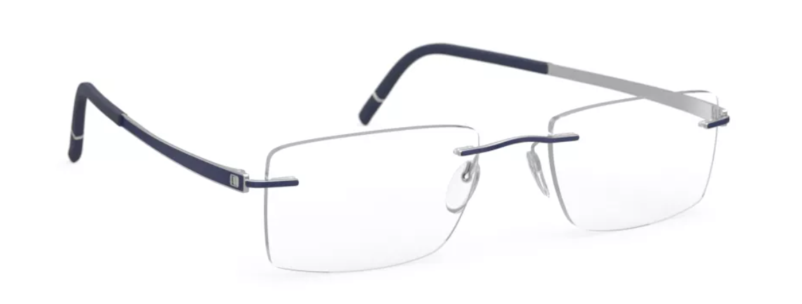 Silhouette Momentum 5529 FG 4510 Silver / Pacific Blue