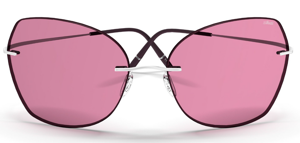Silhouette Sunglasses Adara 8192 7000 Rhodium / Dark Red