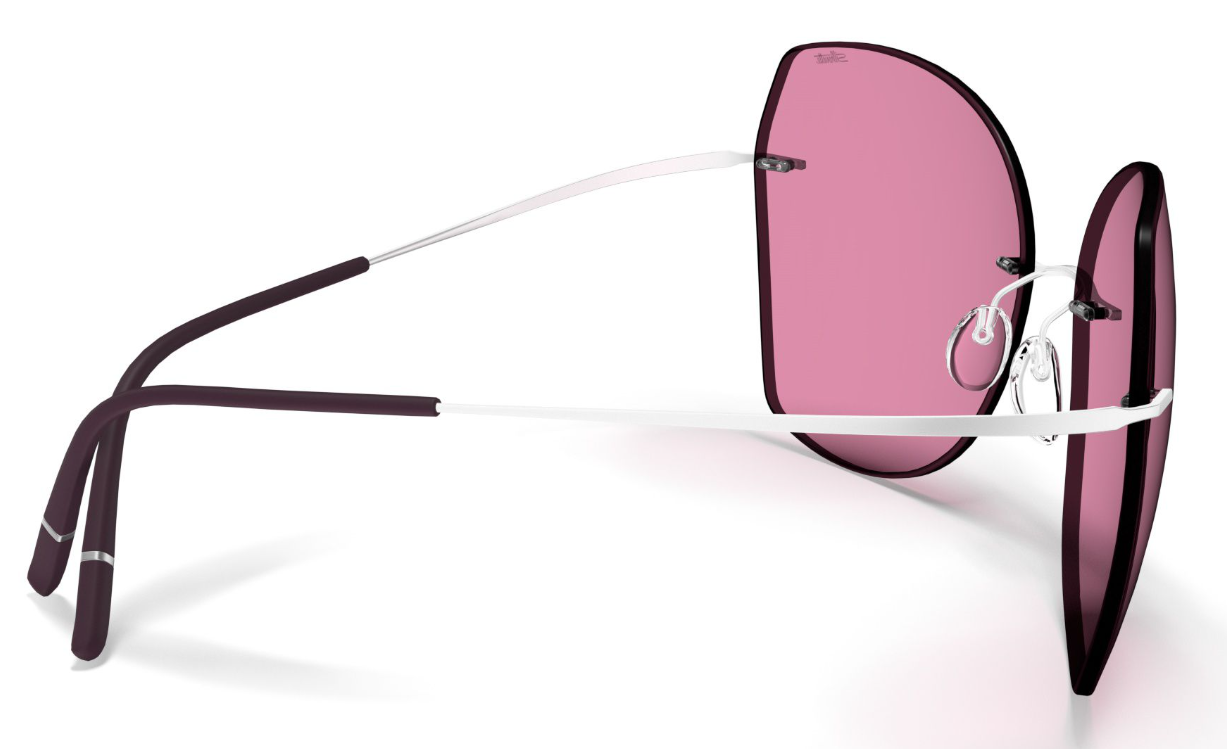 Silhouette Sunglasses Adara 8192 7000 Rhodium / Dark Red
