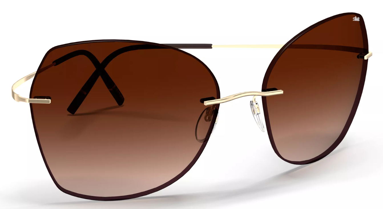 Silhouette Sunglasses Adara 8192 7530 Gold / Dark Brown