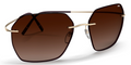 Silhouette Sunglasses Caleum 8745 7930 Gold / Dark Brown