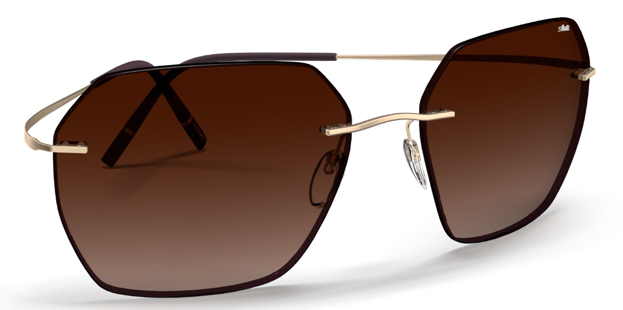 Silhouette Sunglasses Caleum 8745 7930 Gold / Dark Brown