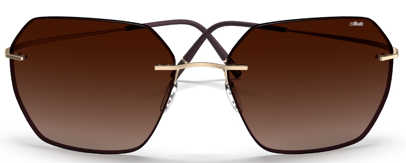 Silhouette Sunglasses Caleum 8745 7930 Gold / Dark Brown