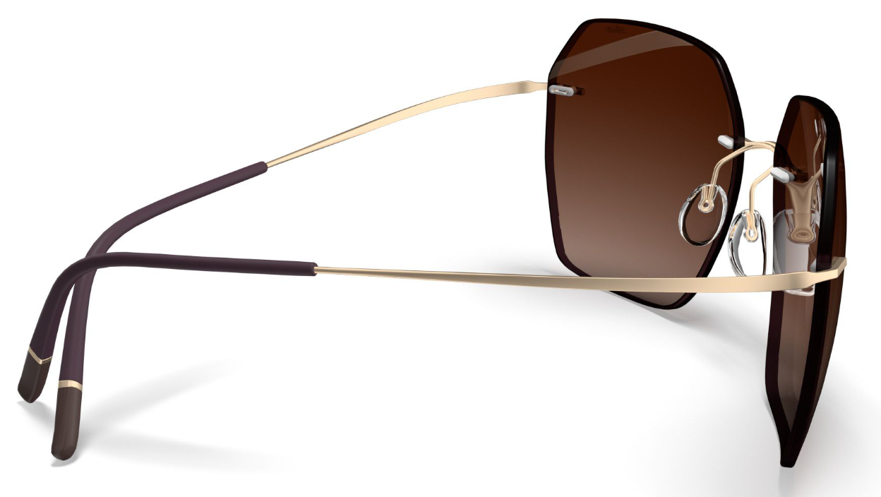 Silhouette Sunglasses Caleum 8745 7930 Gold / Dark Brown