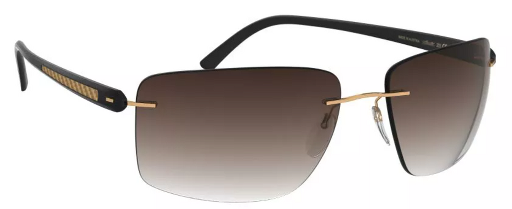 Silhouette Sunglasses Spielberg 8722 7530 Dark Brown / Gold