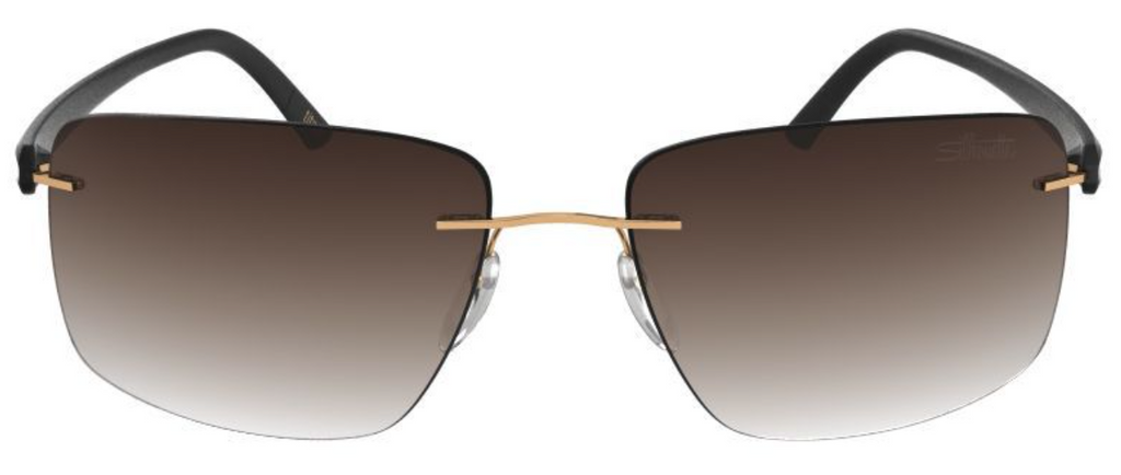 Silhouette Sunglasses Spielberg 8722 7530 Dark Brown / Gold