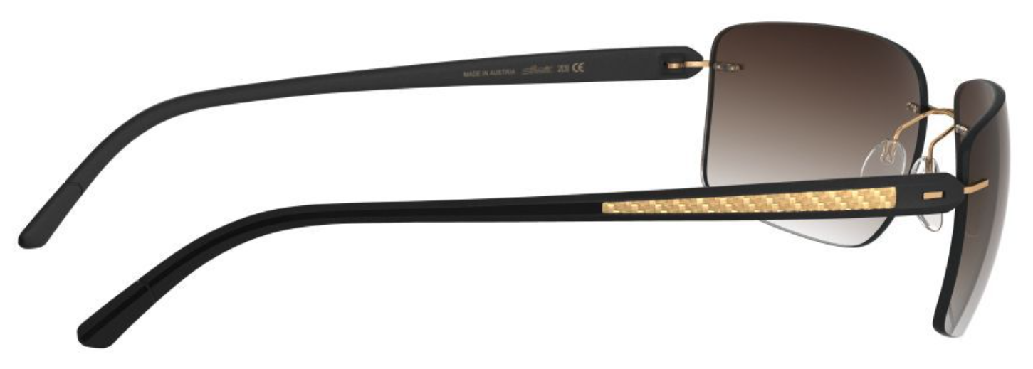Silhouette Sunglasses Spielberg 8722 7530 Dark Brown / Gold