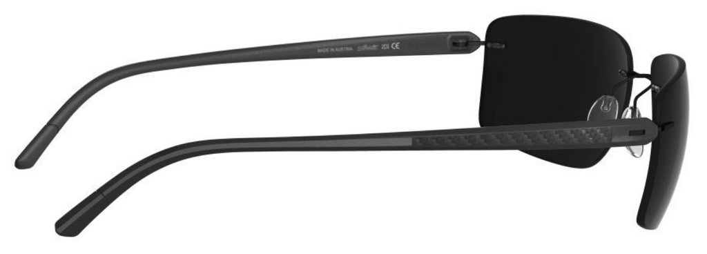 Silhouette Sunglasses Spielberg 8722 9040 Pure Black