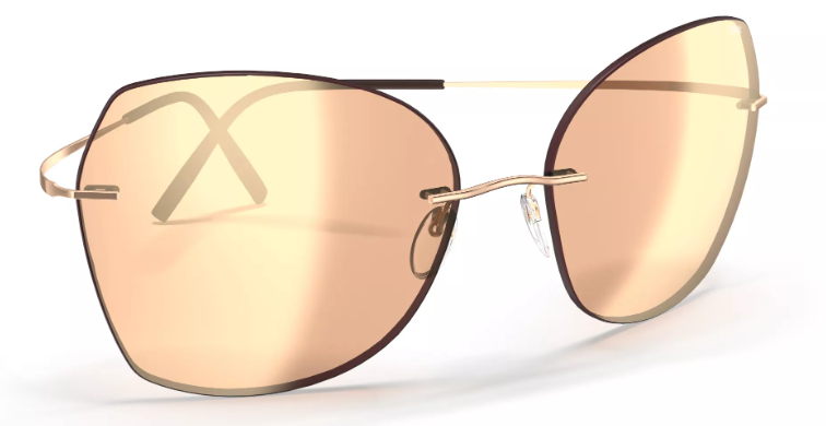 Silhouette Sunglasses Adara 8192 3530 Rosegold / Dark Brown