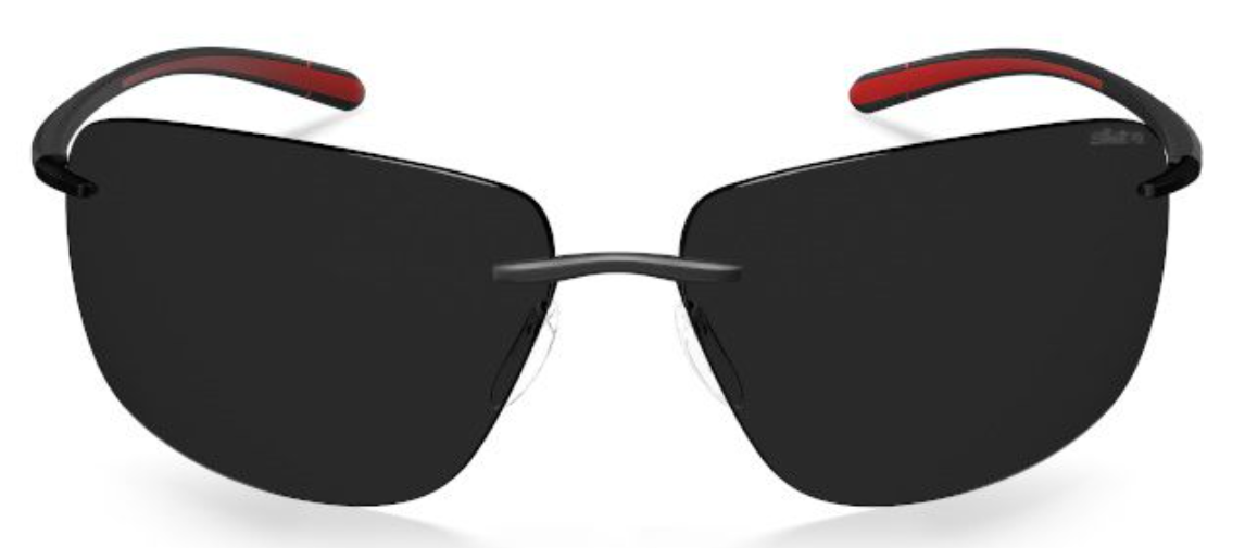 Silhouette Sunglasses Cape Florida 8728 9040 Black / Racing Red