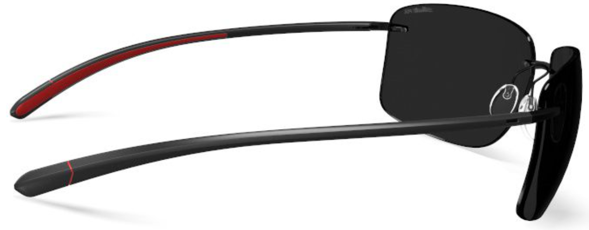 Silhouette Sunglasses Cape Florida 8728 9040 Black / Racing Red