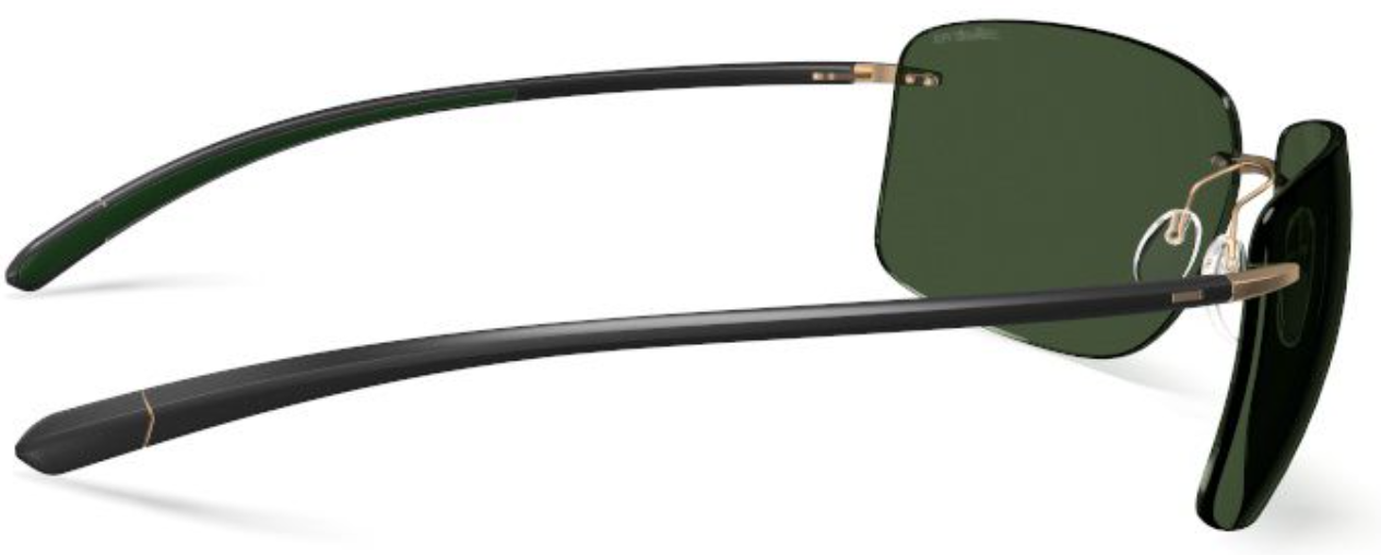 Silhouette Sunglasses Cape Florida 8728 7630 Black / Pine Green