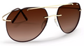 Silhouette Sunglasses Nash 8744 7730 Gold / Dark Brown