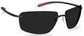 Silhouette Sunglasses Biscayne Bay 8727 9040 Black / Racing Red