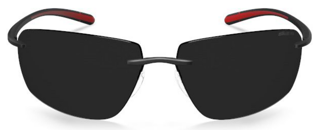 Silhouette Sunglasses Biscayne Bay 8727 9040 Black / Racing Red