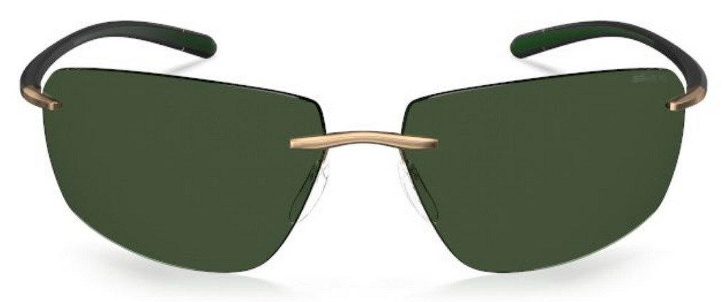 Silhouette Sunglasses Biscayne Bay 8727 7630 Black / Pine Green