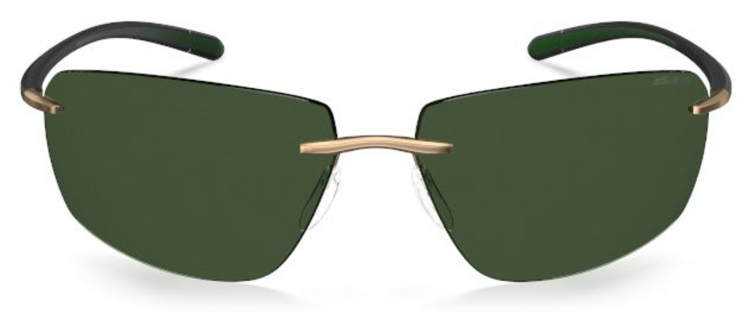 Silhouette Sunglasses Biscayne Bay 8727 7630 Black / Pine Green
