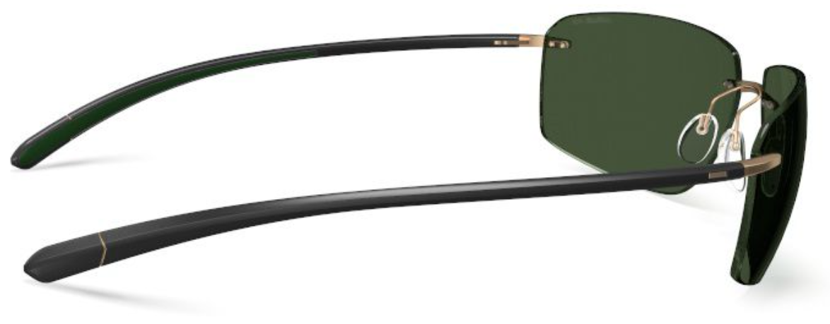 Silhouette Sunglasses Biscayne Bay 8727 7630 Black / Pine Green