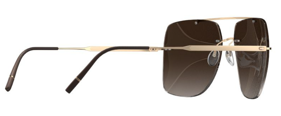 Silhouette Sunglasses Panmure 8750 7530 Gold Brown