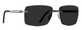 Silhouette Atelier Fusion Précieuse Solaire L801 6560 Ruthenium / White Gold